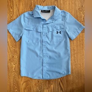 Boys short sleeve collared shirt sz M